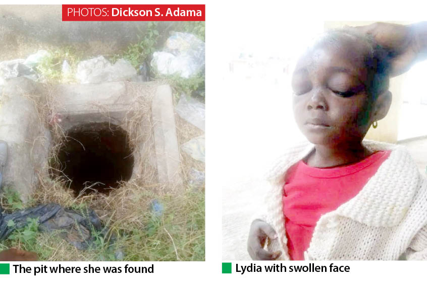 Girl found alive after 3 days in pit