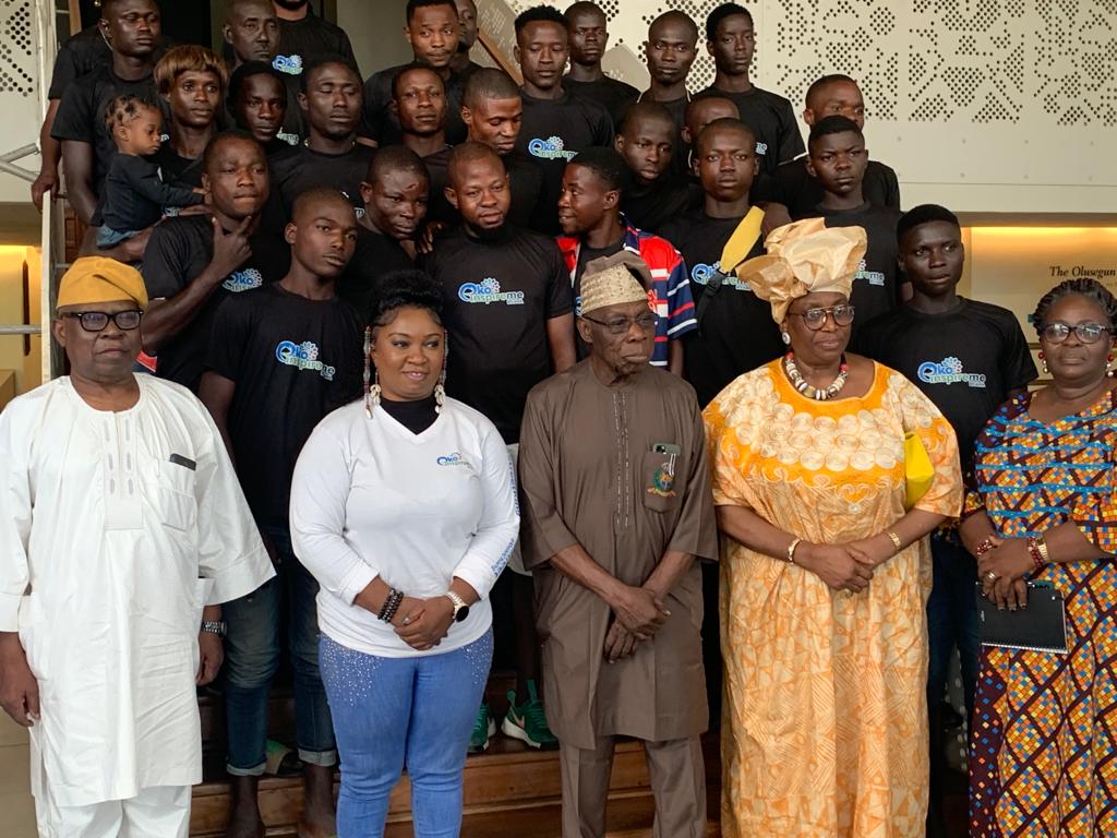 ‘Rediscover yourself,’ Obasanjo mentors ‘area boys’