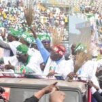APC Presidential candidate, Bola Tinubu and other APC stalwarts at the rally
