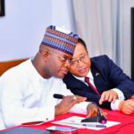 Governor Yahaya Bello of Kogi State and the Chinese Ambassador to Nigeria, Cui Jianchun during the meeting