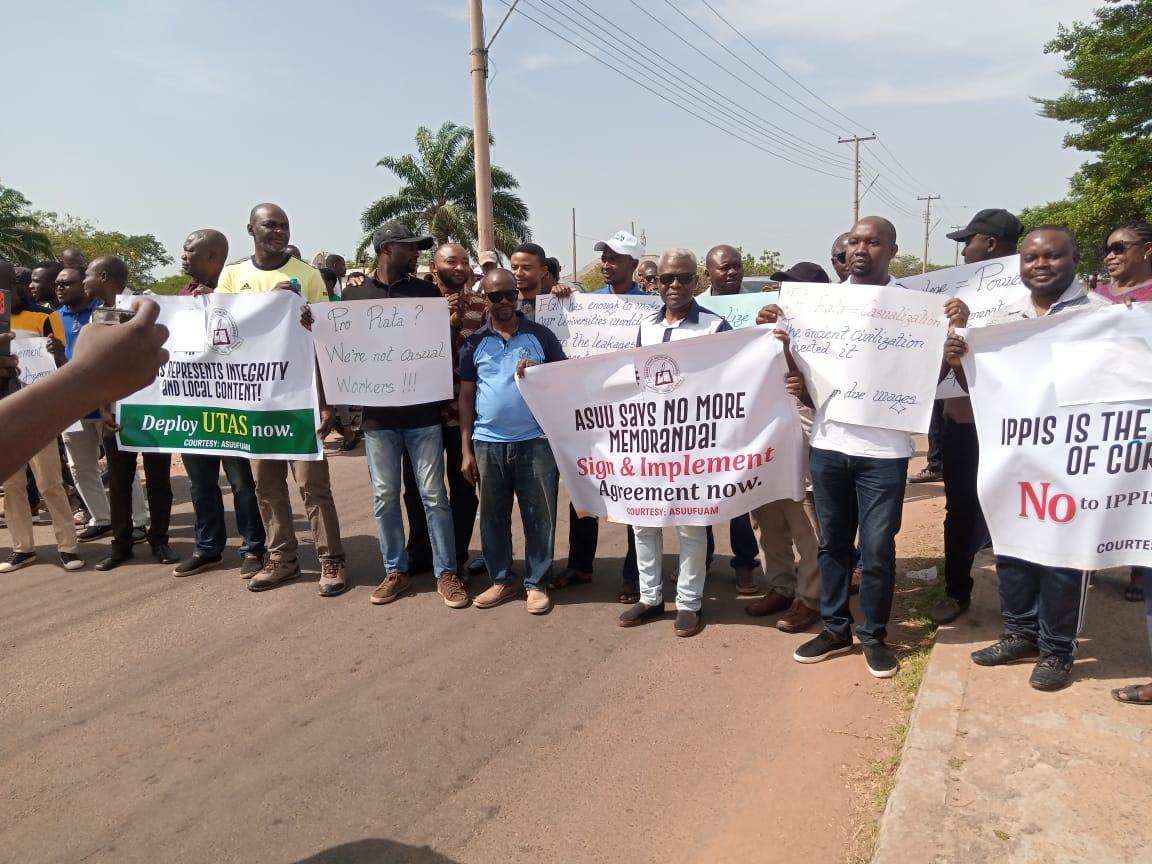 ASUU: Lecturers protest half salary payment in Benue varsities