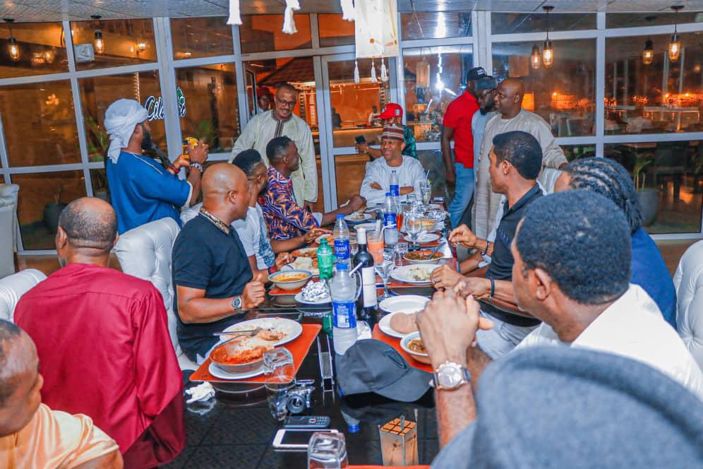 PHOTOS: Ex-Super Eagles Players Dine Ahead of APC Campaign in Kano