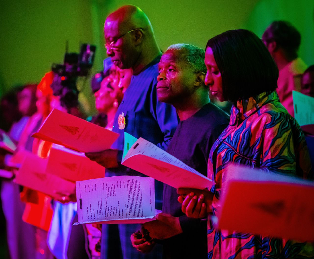 Osinbajo Hosts Aso Villa Christmas Carol, As Archbishop Ndukuba ...