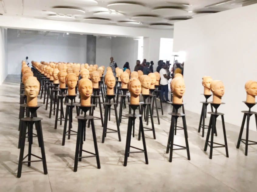 Prune Nourry immortalises missing Chibok Girls with ‘Statues Also Breathe’