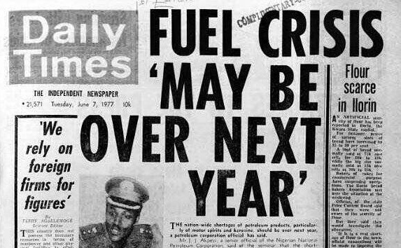 FLASHBACK: In 1977, Buhari said fuel crisis would end the following year