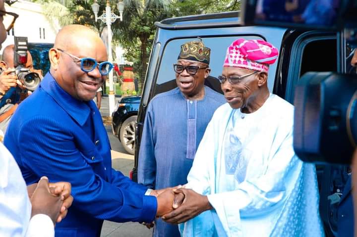 PHOTOS: Wike Hosts Obasanjo In Port Harcourt