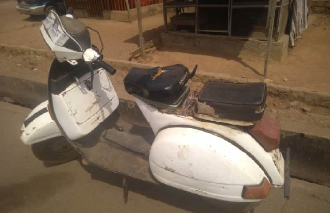 Abandoned scooter causes scare in Kwara community