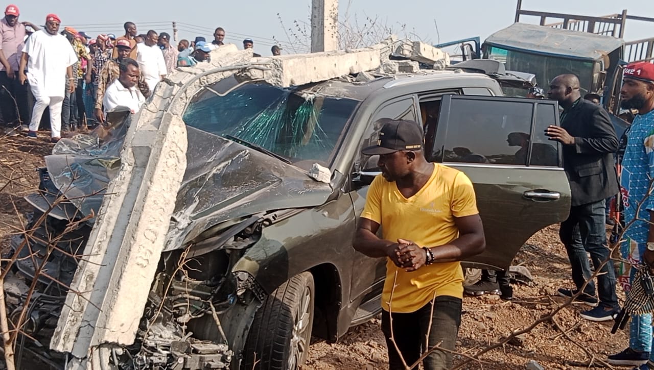 Ebonyi APC Chairman, guber candidate survive road crash