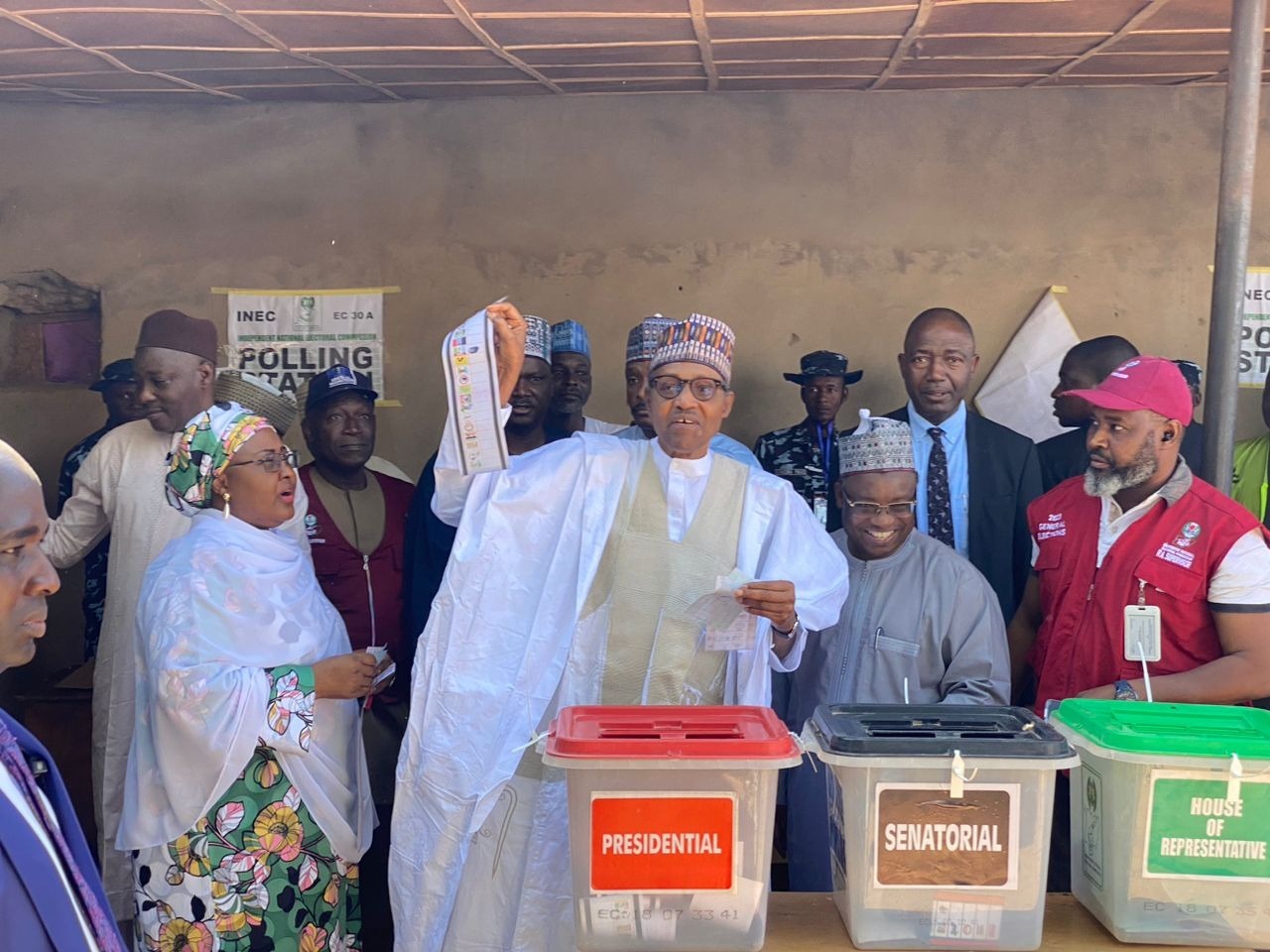 Buhari votes in Katsina, says APC will win