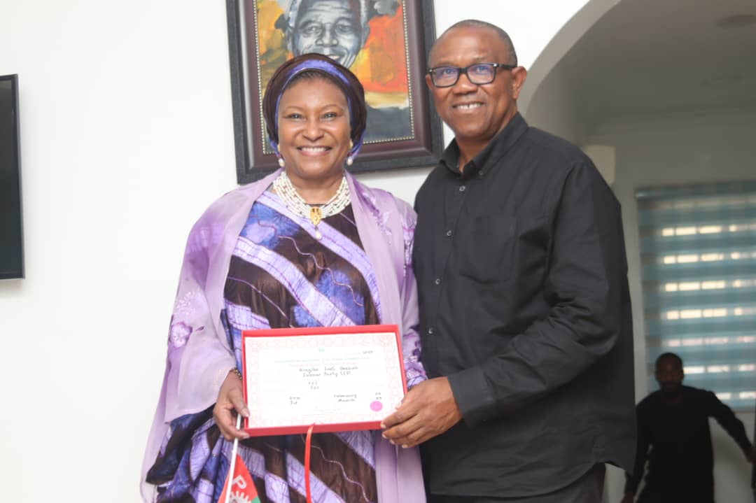 PHOTOS: Obi receives Labour Party’s first female senator