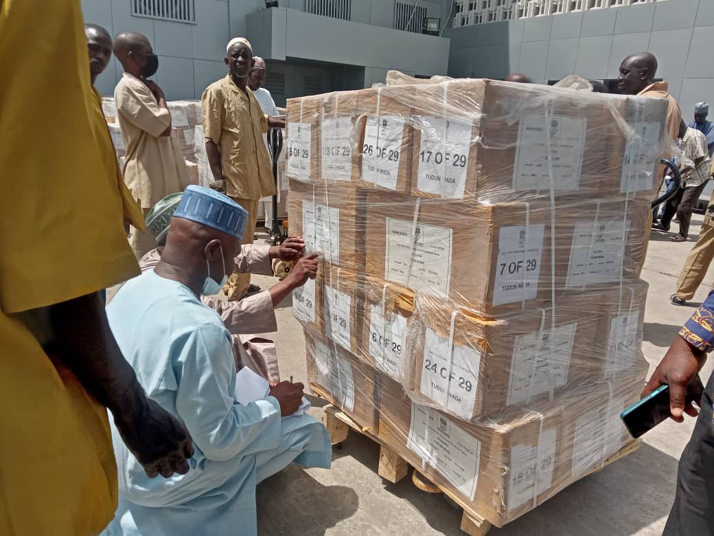 PHOTOS: INEC begins distribution of sensitive materials in Kano