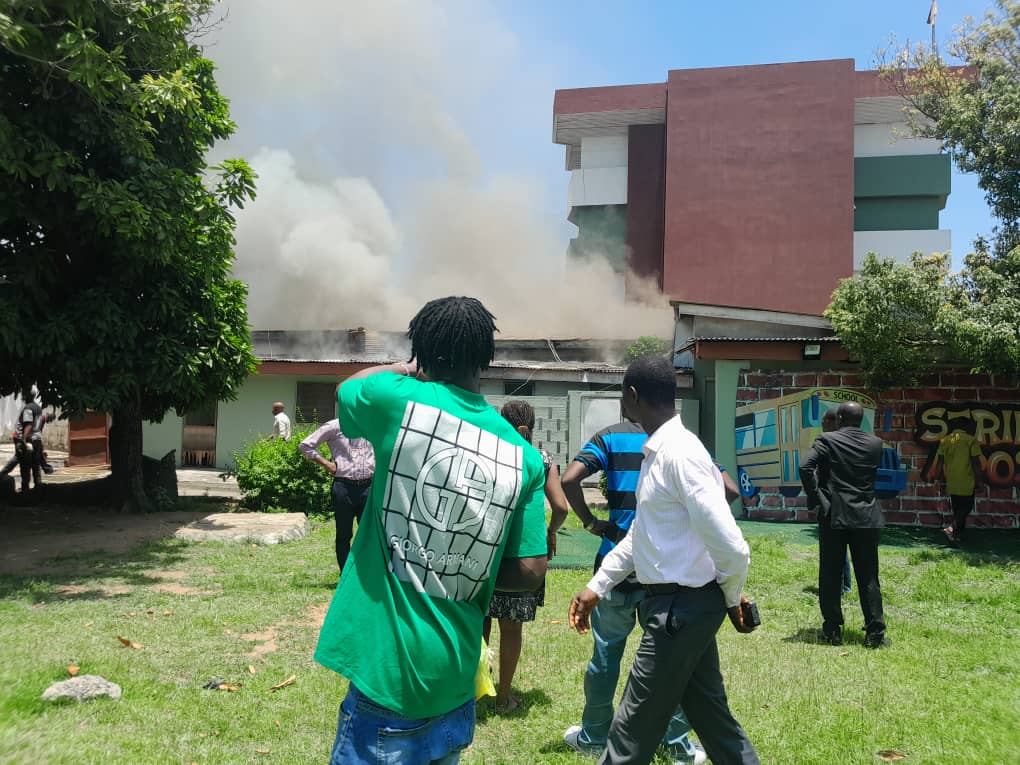 Fire guts Airport Hotel in Lagos