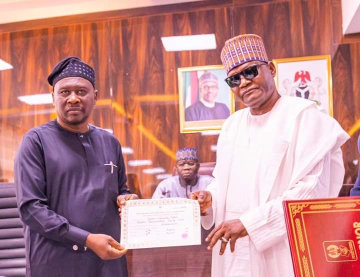 Adamawa: Fintiri receives certificate of return for second term