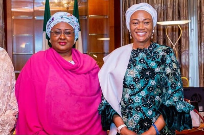 Aisha Buhari takes Remi Tinubu on Aso Rock Tour