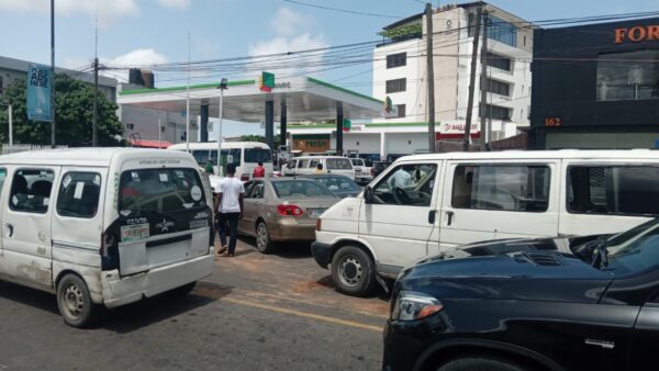 A filling station in Ikoyi, Lagos