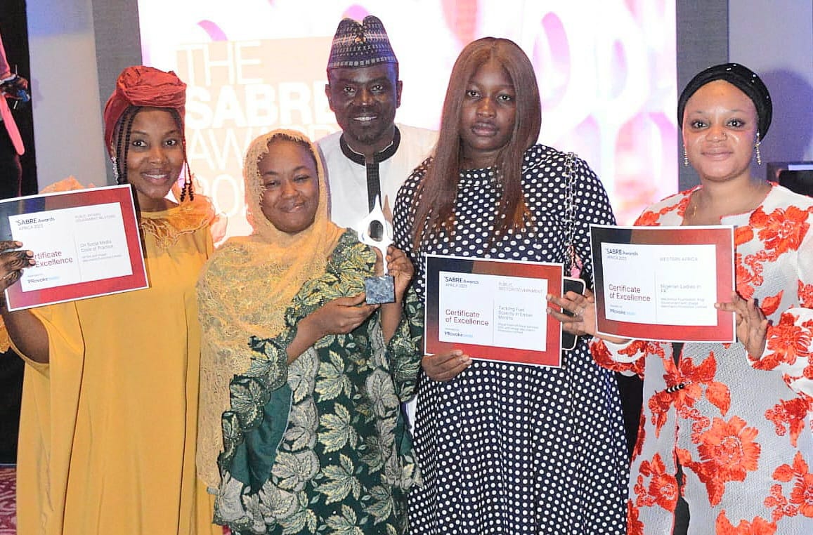 PRNigeria female staff win 2023 SABRE African PR Awards in Zambia