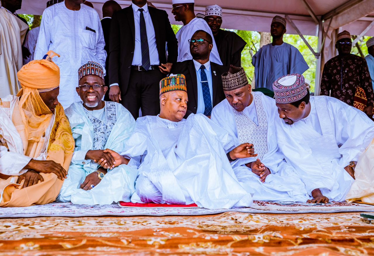 PHOTOS: Shettima, Barau, Abbas at National Eid Ground in Abuja