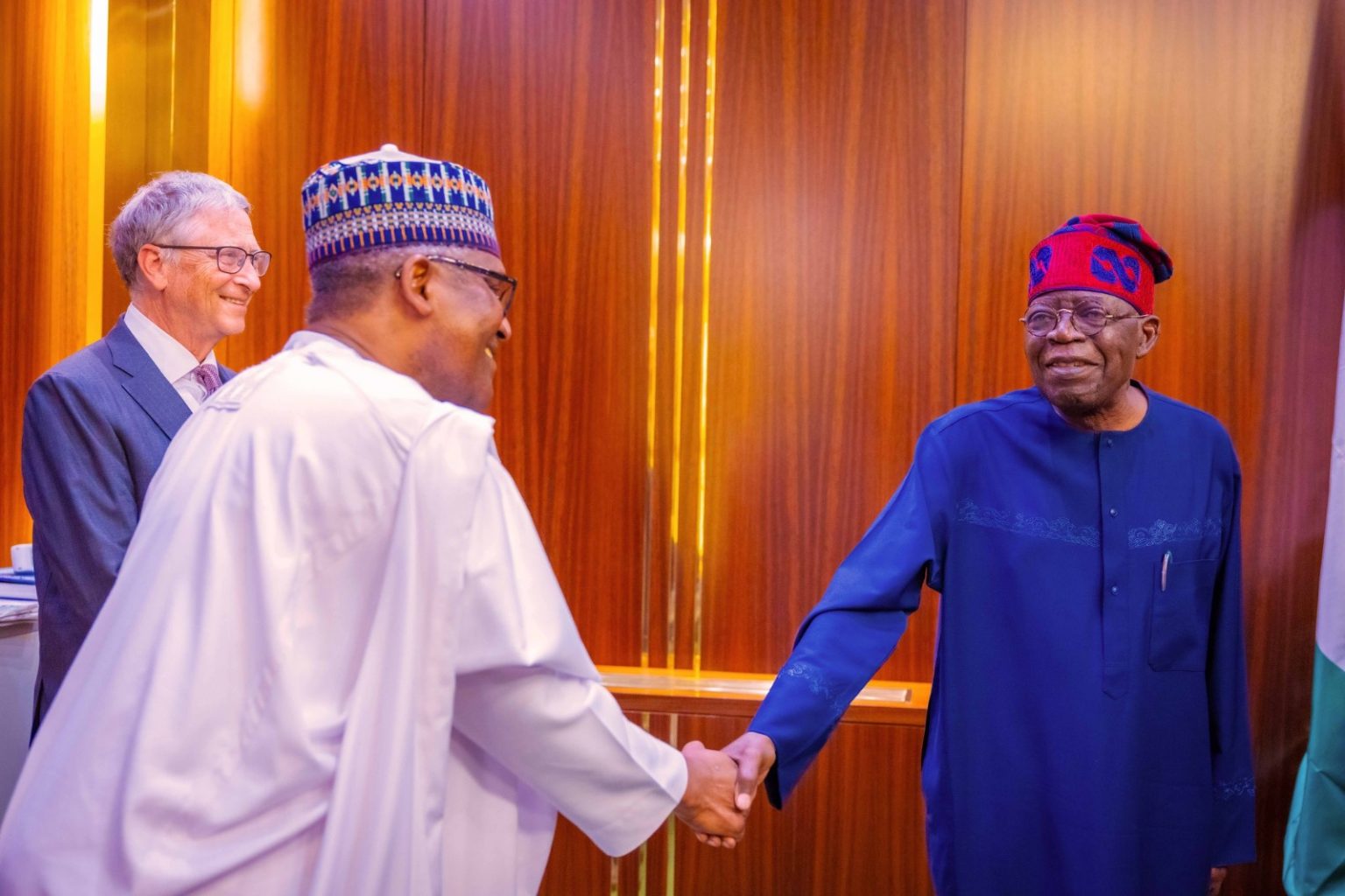 PHOTOS: Tinubu hosts Dangote, Bill Gates in Aso Rock