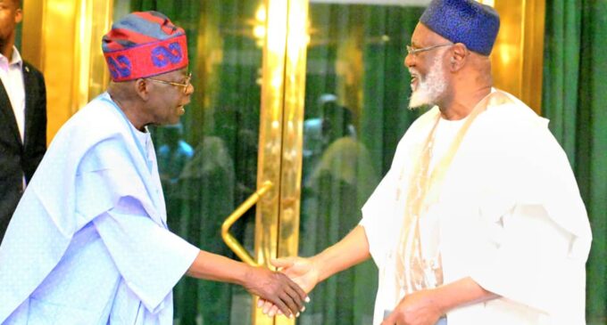 Tinubu hosts Abdulsalami in Aso Rock