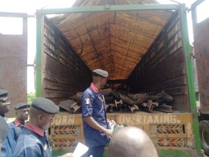 2 trucks of railway tracks intercepted in Kwara