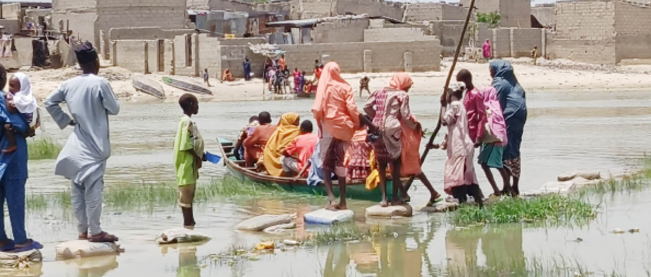 A trip to Maiduguri slum where residents go to school, markets on boats