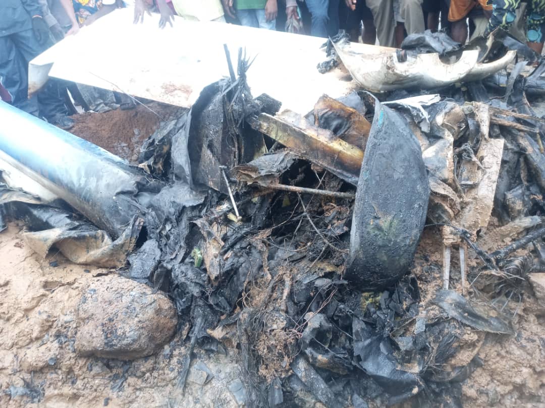 Aircraft crashes in Lagos, bursts into flames