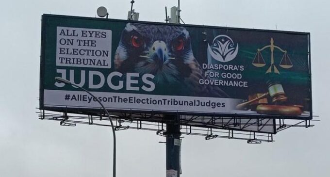 FG cracks down on Advertising Panel over ‘all eyes on the judiciary’ billboards