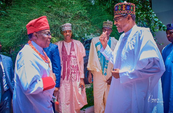 PHOTOS: Oba of Benin Visits Buhari in Daura