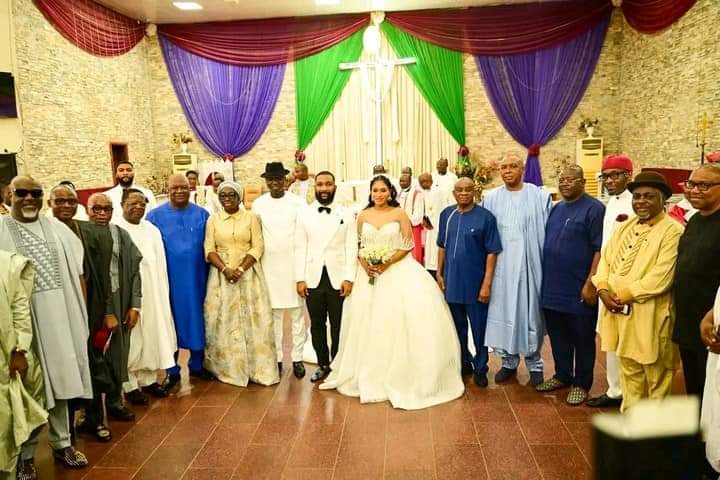 PHOTOS: In Ekweremadu’s absence, top Nigerian politicians stand by son during wedding