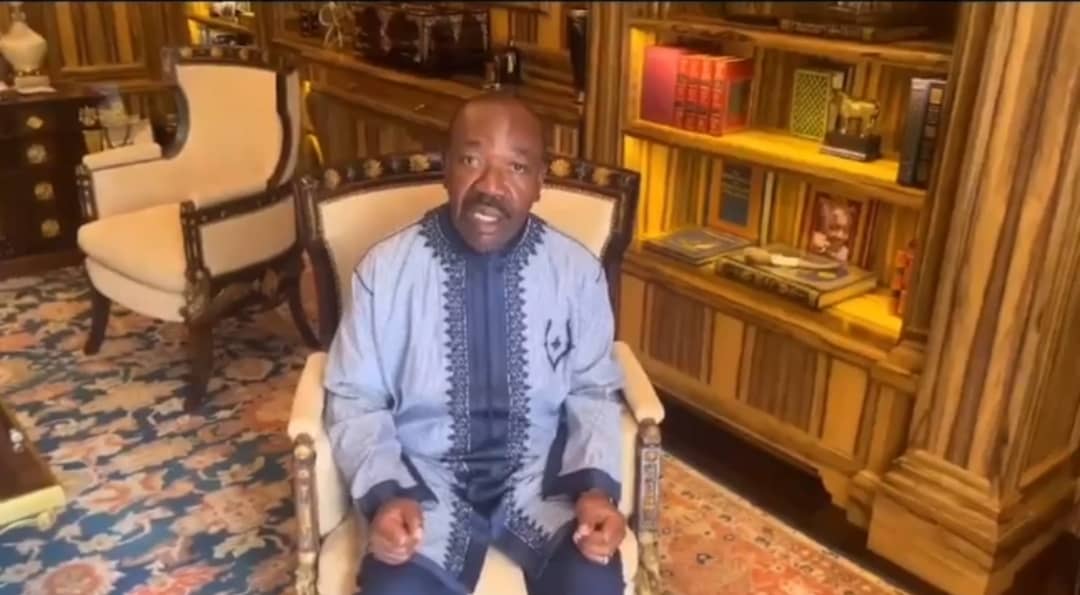 VIDEO: Gabonese president speaks from detention, begs for freedom