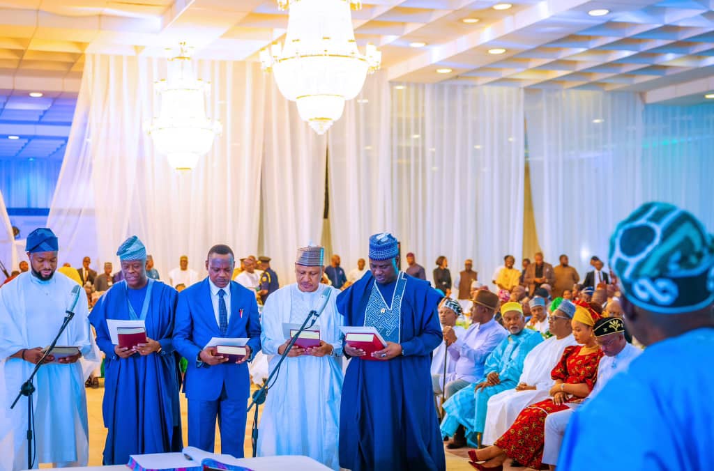 Tinubu’s Ministers take oath of office