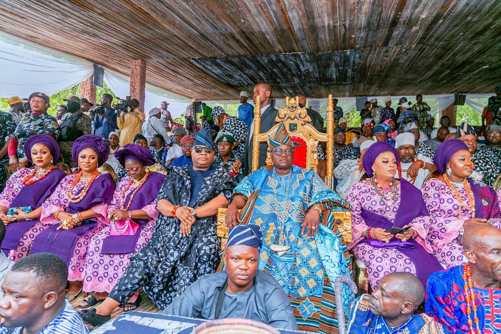 PHOTOS: Gov Adeleke joins devotees at Osun Oshogbo festival amid jubilation