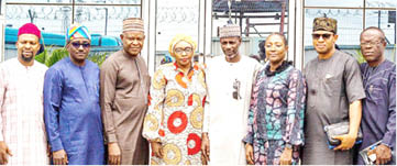 From the left: Mr Albert Ukah, Legal Adviser, AUMTCO; Mr Tunde Akintola, Head Corporate Services, AUMTCO; Mr Emmanuel Odeke Ameh, Fleet Manager, AUMTCO; Mrs Ifeoma Anthonia Ihenakwe, Head Admin, HR & Capital Development, AUMTCO; Mr Najeeb Mahmoud Abdussalam, Managing Director/Chief Executive Officer, AUMTCO; Engr. (Mrs.) Abimbola Akinajo, MD, LAMATA; Mr Mohammed Yakubu, Head Planning, AUMTCO and Mr Sunday Onwodi C, Head Finance & Accounts,AUMTCO at the visit to LAMATA by AUMTCO delegation recently