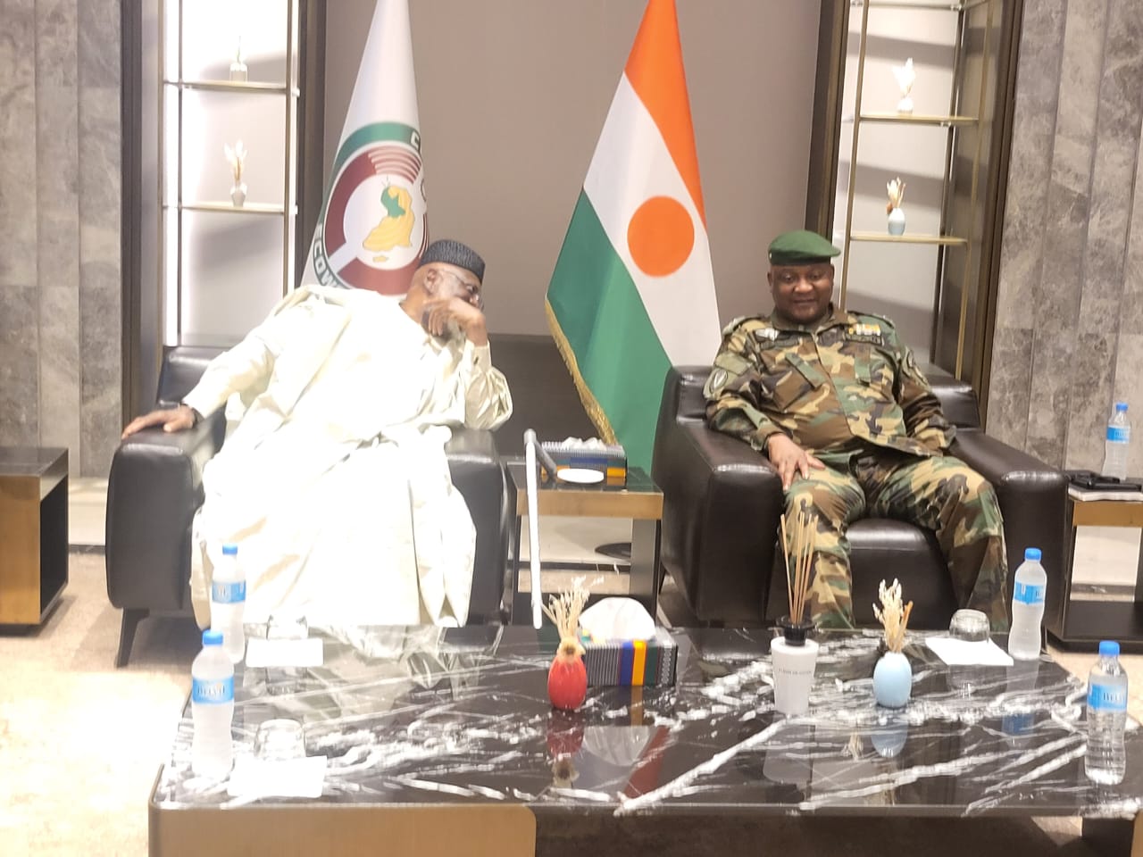 PHOTOS: ECOWAS Delegation Arrives In Niger, Meets Coup Leaders - Daily ...