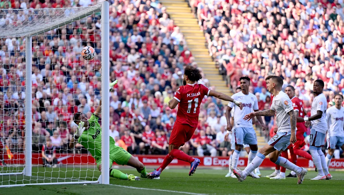 Salah scores as Liverpool beat Aston Villa 3-0