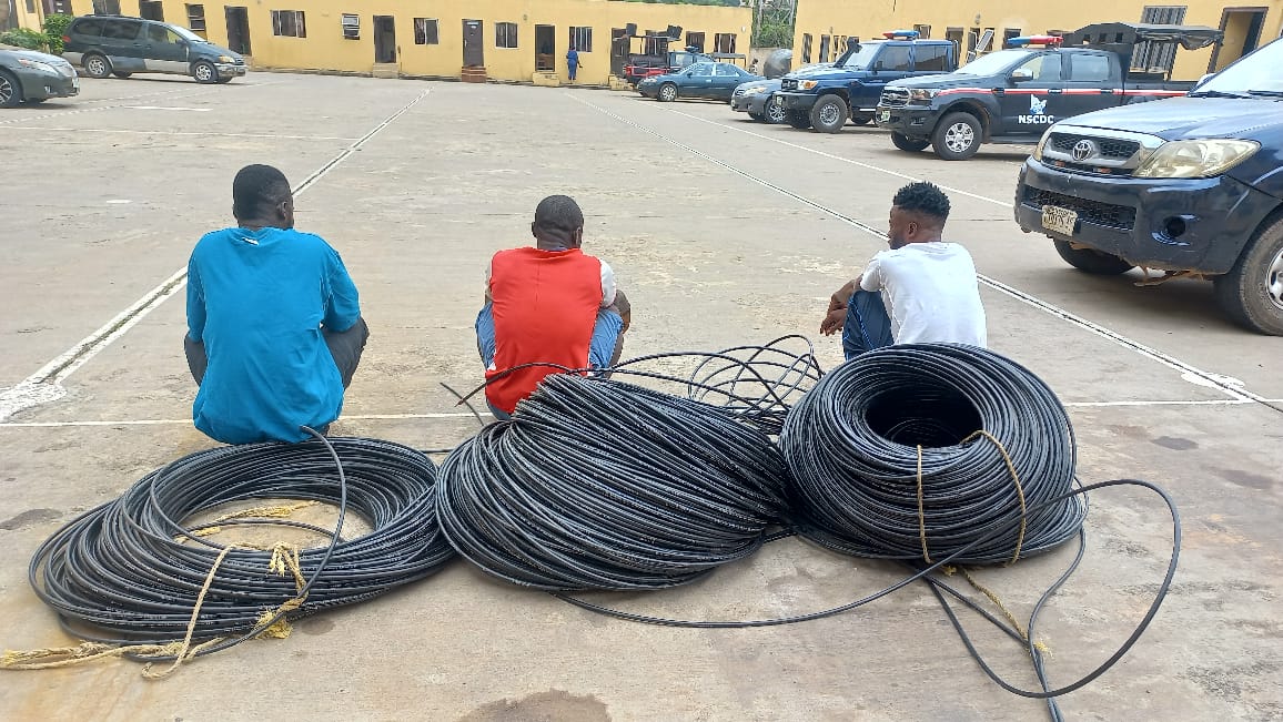 NSCDC nabs 3 suspected vandals in FCT