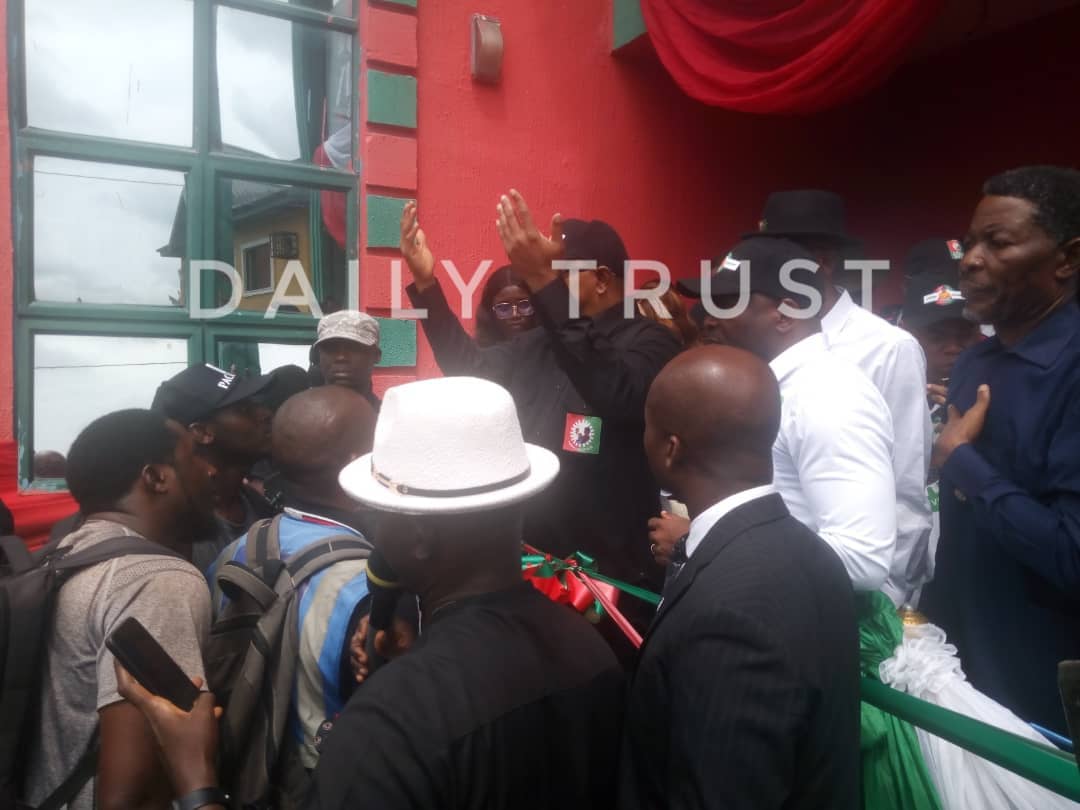 PHOTOS: Peter Obi Commissions Labour Party Guber Campaign Office In Bayelsa