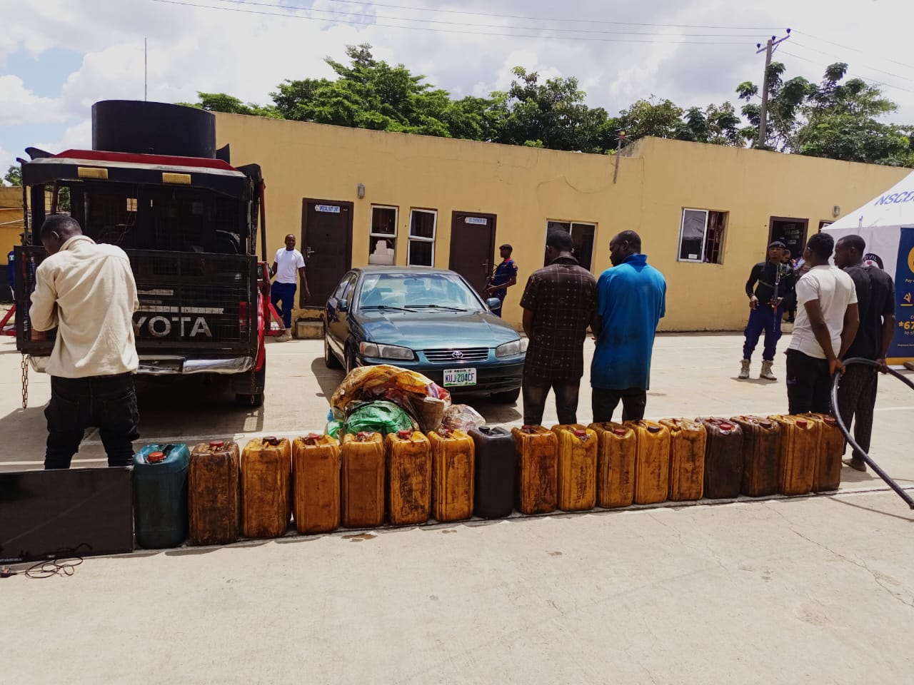 NSCDC nabs oil, armoured cables vandals in FCT