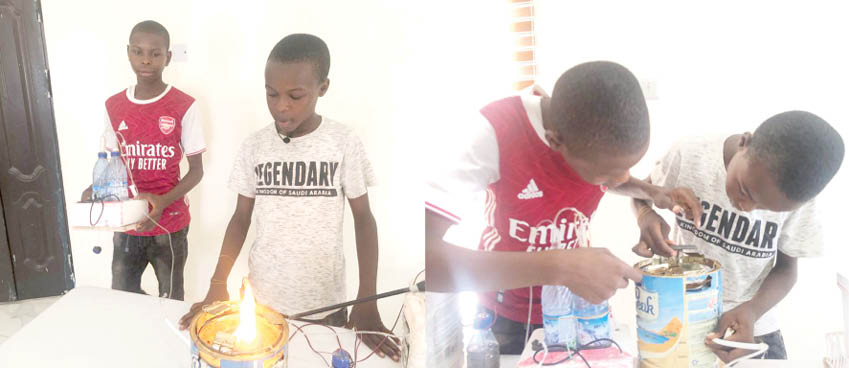 Young in Tech: Kano twins design cooking stove that uses water, petrol