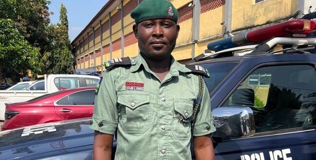 Police arrest inspector shooting for fun in Lagos market  