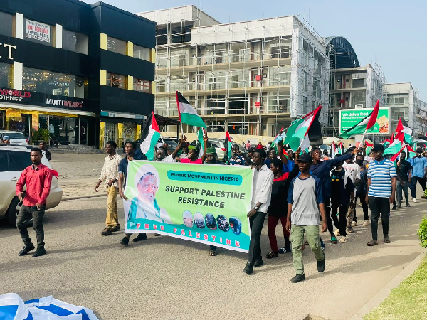 ‘We Stand With Palestine’, Shiites stage solidarity walk in Abuja