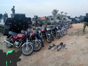 Terrorism: Troops arrest ammunition suppliers, recover weapons, 16 motorcycles in Kaduna