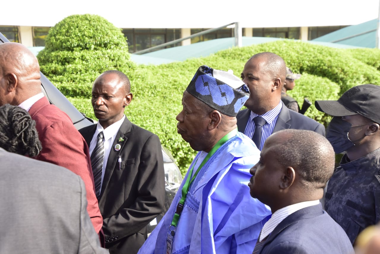 PHOTOS: Ganduje, Gbajabiamila, Damagum, Ribadu, Wike arrive Supreme Court