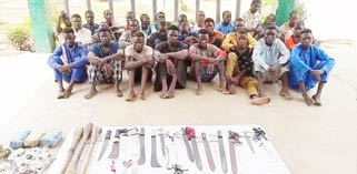 Takutaha: Police arrest, parade 21 with weapons in Kano