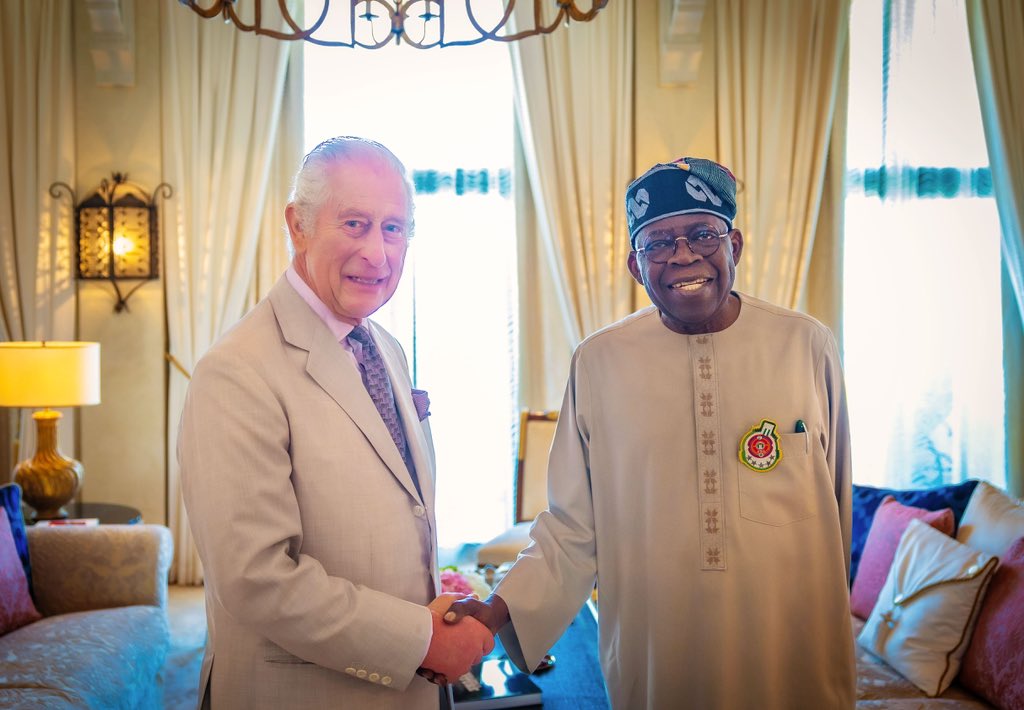 PHOTOS: Tinubu meets King Charles III in Dubai