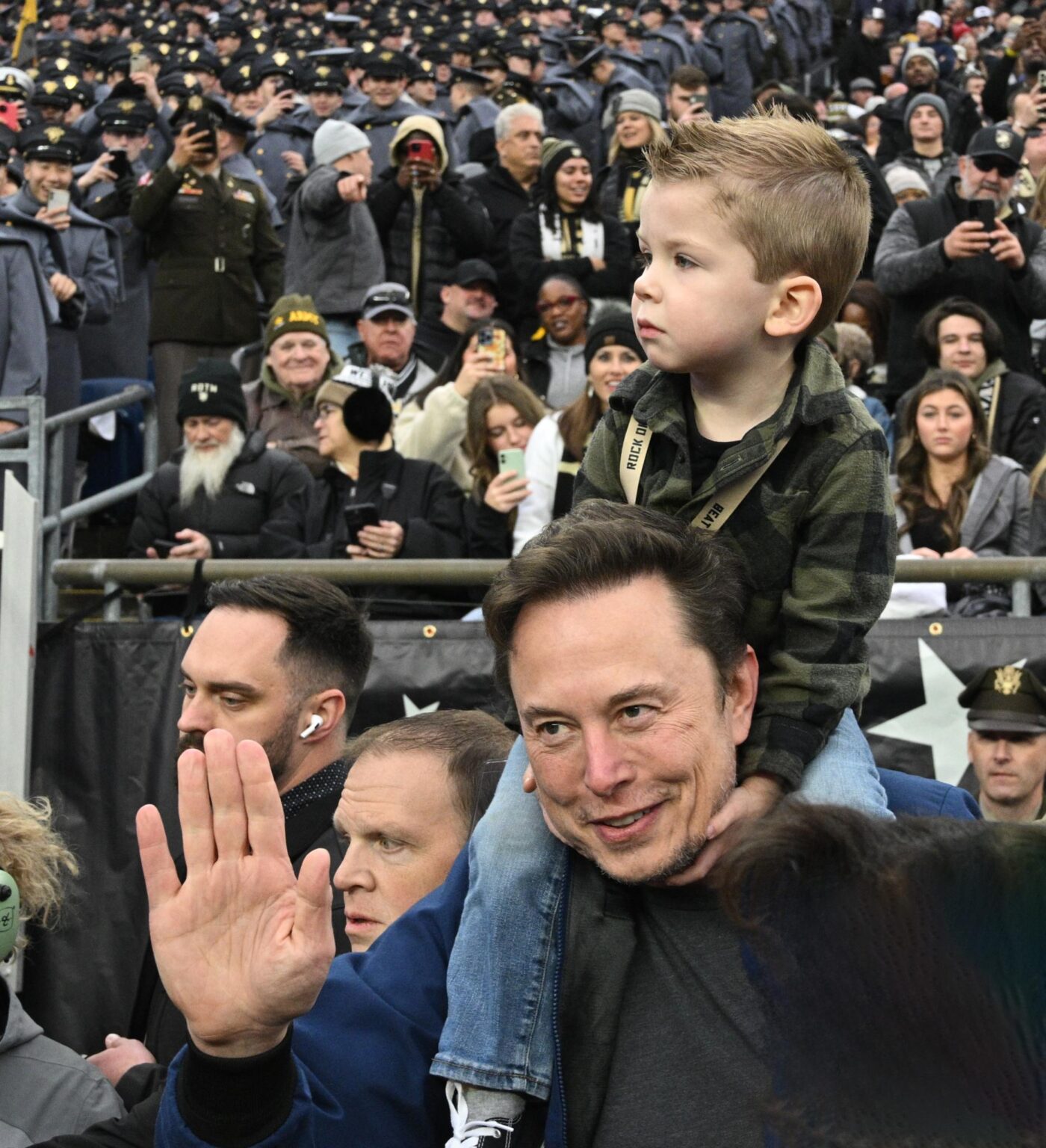 Elon Musk, Son Make Rare Appearance At Army-Navy Game - Daily Trust