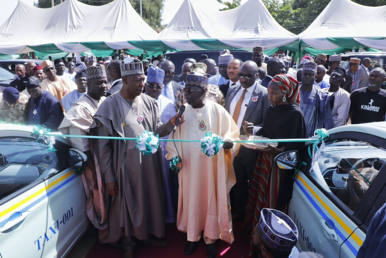 Fuel Subsidy: Tinubu launches Zulum’s 107 electric/gas buses, cabs