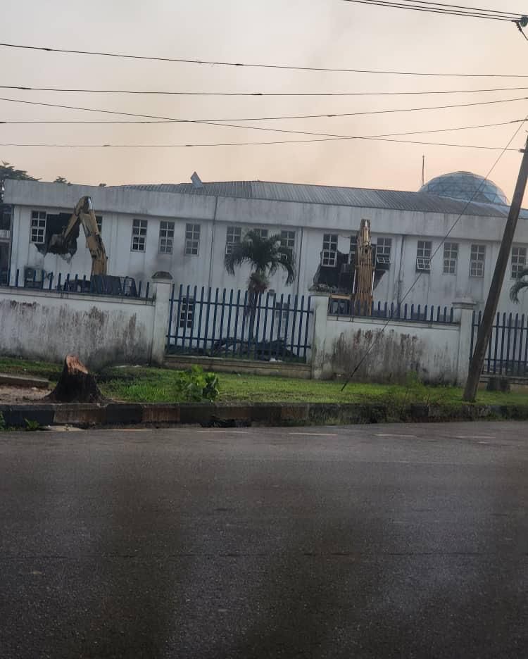 Rivers Assembly complex under demolition