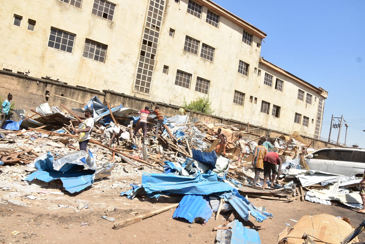 PHOTOS: Demolition of shops around popular Jabi Garage, Abuja