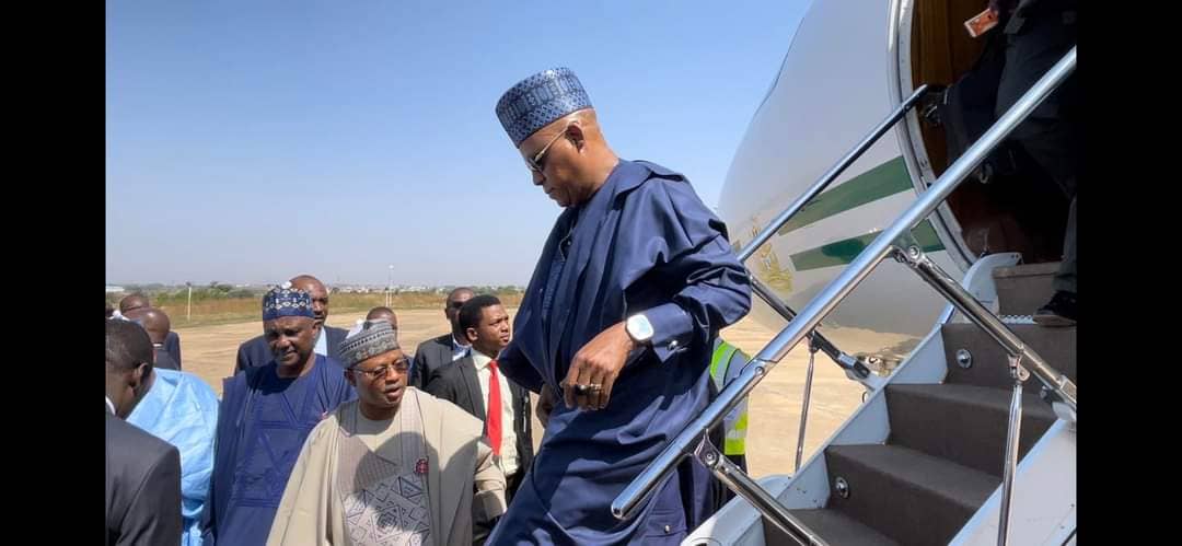 PHOTOS: Shettima in Kaduna over army bombing